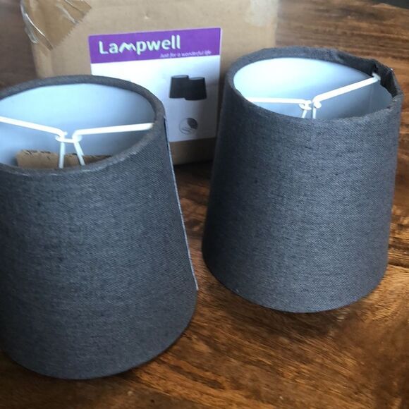 LAMPWELL VALO Clip-on Small Fabric Lamp Shades 2 pack - Picture 9 of 10